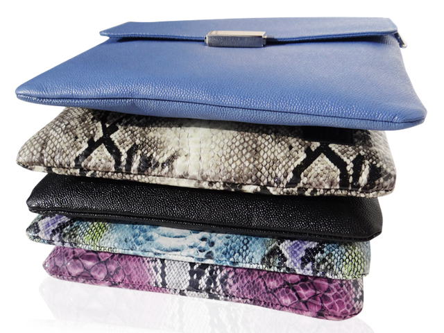 PLIA’s “Milton” Lambskin Clutches