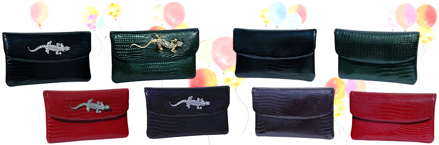 Designer mini clutches